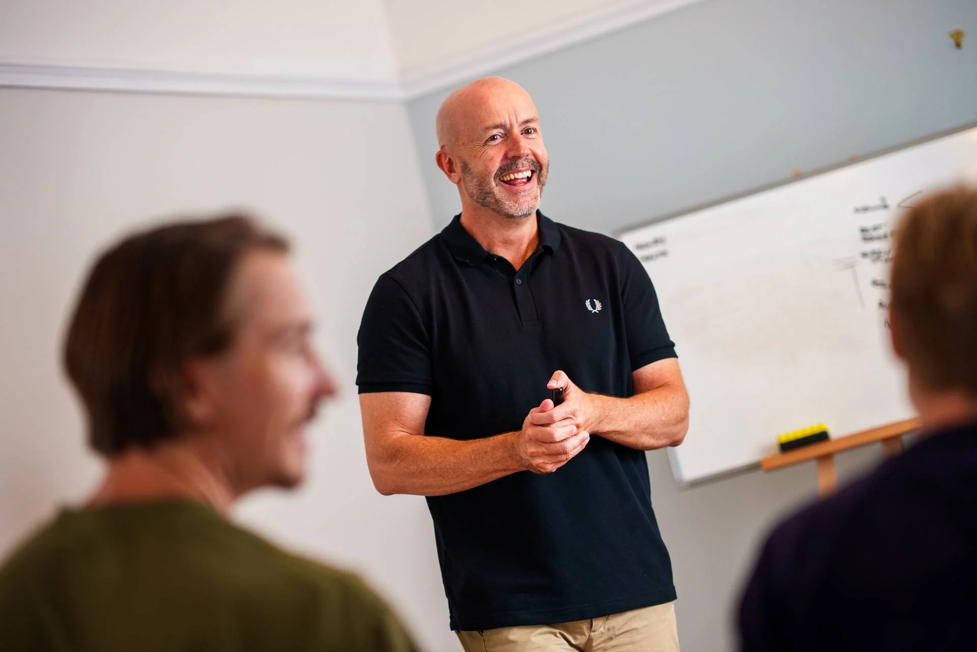 Aaron Montague running a workshop